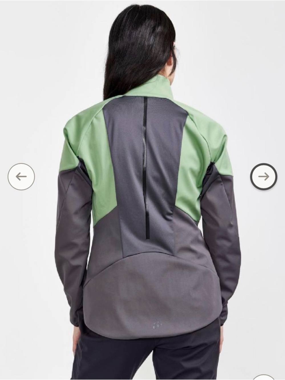NWT Craft Glide soft-shell women’s jacket in jade/granite XS - Picture 3 of 6